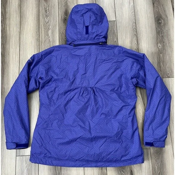 Columbia Jacket Womens XL Purple Geometric Interchange 3 In 1 Packable Hood - Picture 6 of 11